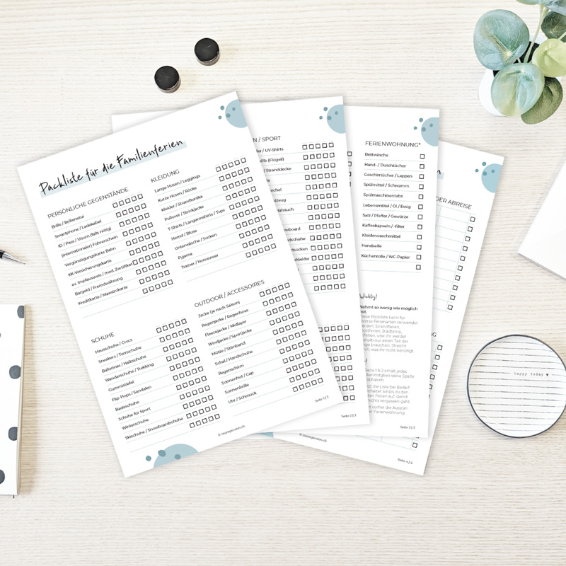 Ferien-Checkliste